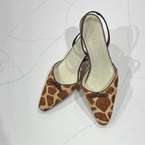 Ralph Lauren genuine leather Slingback Pointed Toe heels